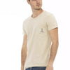 Trussardi Action "Beige Cotton Men T-Shirt"