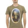 Trussardi Action Green Cotton Men T-Shirt