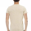 Trussardi Action "Beige Cotton Men T-Shirt"