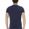 Trussardi Action Blue Cotton Men T-Shirt