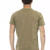 Trussardi Action Green Cotton Men T-Shirt