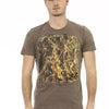 Trussardi Action Brown Cotton Men T-Shirt