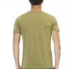 Trussardi Action Green Cotton Men T-Shirt