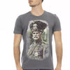 Trussardi Action Gray Cotton Men T-Shirt