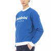 Baldinini Trend Blue Cotton Men Sweater