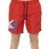 Bikkembergs Red Polyester Mens Swim Short