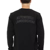 Automobili Lamborghini Black Cotton Men Sweater