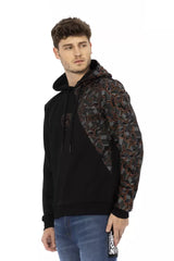 Black Cotton Men's Hoodie