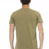 Trussardi Action Green Cotton Men T-Shirt