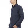 Baldinini Trend Blue Cotton Men Shirt