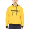 Baldinini Trend "Yellow Cotton Men Sweater with Hood"