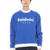 Baldinini Trend Blue Cotton Men Sweater