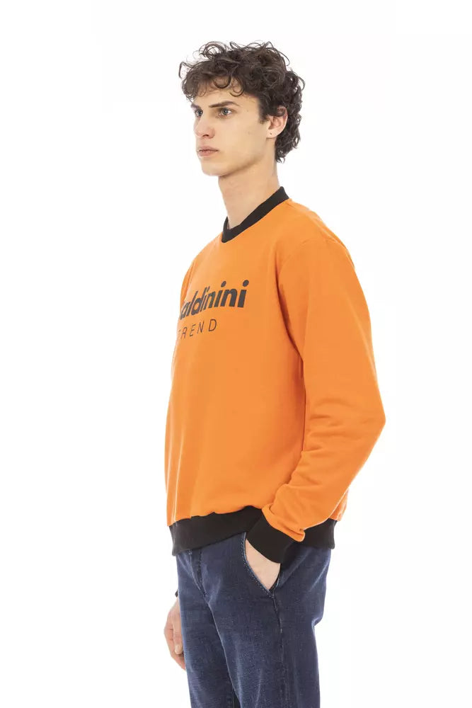 Baldinini Trend Orange Cotton Men Sweater