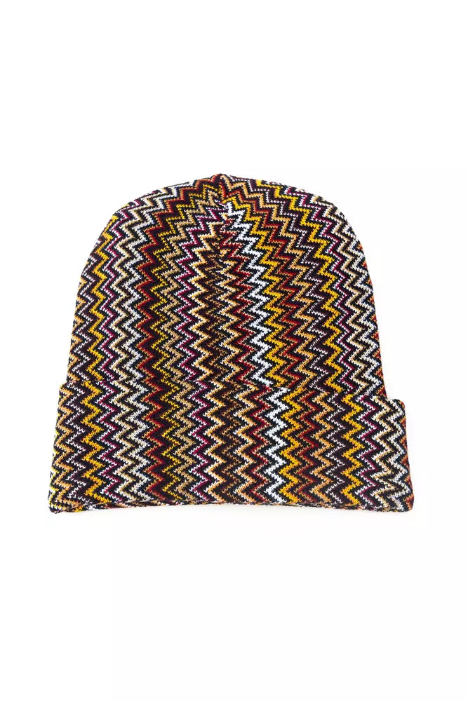 Multicolor Wool Men Cap