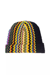 Multicolor Wool Men Cap