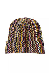 Multicolor Wool Men Cap