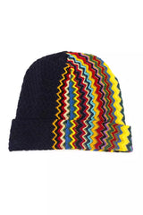 Multicolor Wool Men Cap