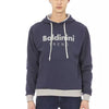 Baldinini Trend Blue Cotton Men Hoodie