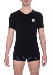 "Black Cotton Men T-Shirt"