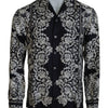 Dolce & Gabbana Elegant Satin Floral Baroque Shirt