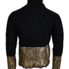 Dolce & Gabbana Stunning Black and Gold Crewneck Sweater