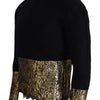 Dolce & Gabbana Stunning Black and Gold Crewneck Sweater