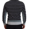 Dolce & Gabbana Elegant Striped Wool Crewneck Sweater