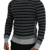 Dolce & Gabbana Elegant Striped Wool Crewneck Sweater