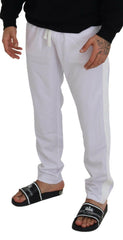 Dolce & Gabbana Elegant White Jogger Pants for Sophisticated Comfort