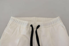 Dolce & Gabbana Elegant White Cotton Jogger Pants