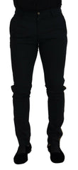 Dolce & Gabbana Elegant Black Wool-Blend Trousers