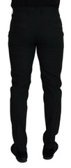 Dolce & Gabbana Elegant Black Wool-Blend Trousers