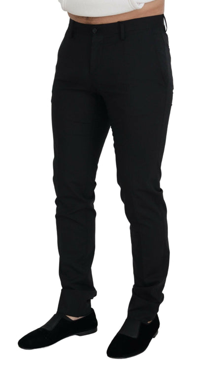 Dolce & Gabbana Elegant Black Wool Blend Trousers