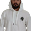 Dolce & Gabbana Stunning White Hooded Sweater