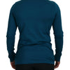 Dolce & Gabbana Elegant Blue Cotton Pullover Sweater