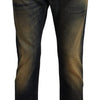 Acht Elegant Blue Washed Denim Pants - Authentic Craftsmanship