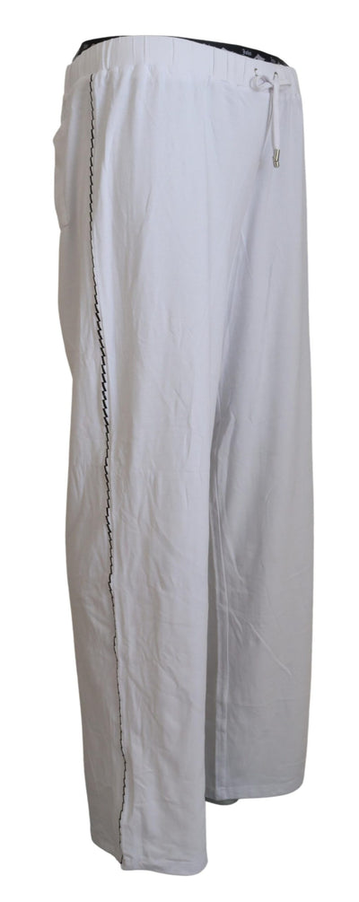 John Galliano Elegant Wide Leg Cotton Pants