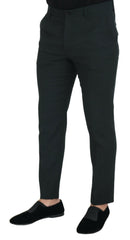 Dolce & Gabbana Elegant Blue Virgin Wool Trousers