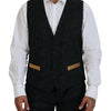 Dolce & Gabbana Elegant Black & Gold Slim Fit 3 Piece Suit