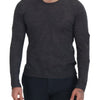 Costume National Sleek Gray Crewneck Pullover Sweater