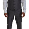 Dolce & Gabbana Elegant Gray Silver Sicilia Suit Ensemble