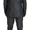 Dolce & Gabbana Elegant Gray Silver Sicilia Suit Ensemble