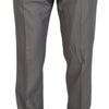 Dolce & Gabbana Elegant Silver Slim Fit Three-Piece Suit