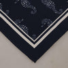 Dolce & Gabbana Elegant Blue Seahorse Silk Men's Scarf