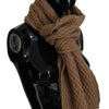 Dolce & Gabbana Elegant Dark Brown Knitted Scarf