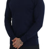 Paolo Pecora Milano Authentic Crewneck Blue Pullover Sweater