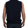 Paolo Pecora Milano Sleek Black V-Neck Sleeveless Tank