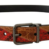 Dolce & Gabbana Elegant Two-Tone Snakeskin Leather Belt