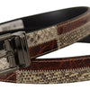 Dolce & Gabbana Multicolor Patchwork Snakeskin Belt