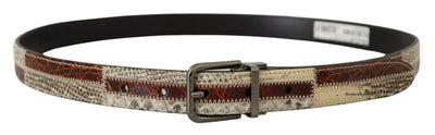 Dolce & Gabbana Multicolor Patchwork Snakeskin Belt